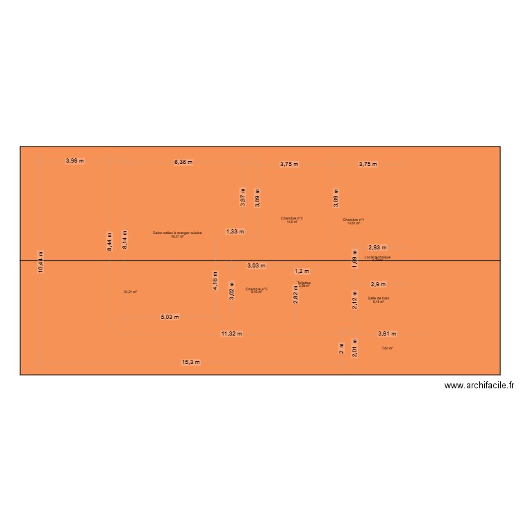 Projet Maison n°4. Plan de 10 pièces et 178 m2