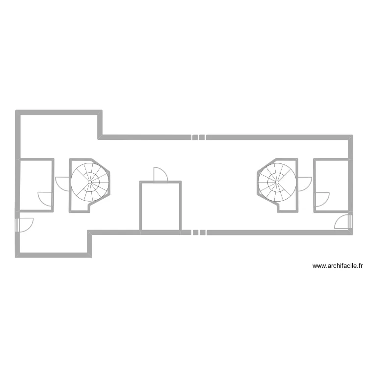 Aurore 13e &eacute;tage. Plan de 5  et 27 m²
