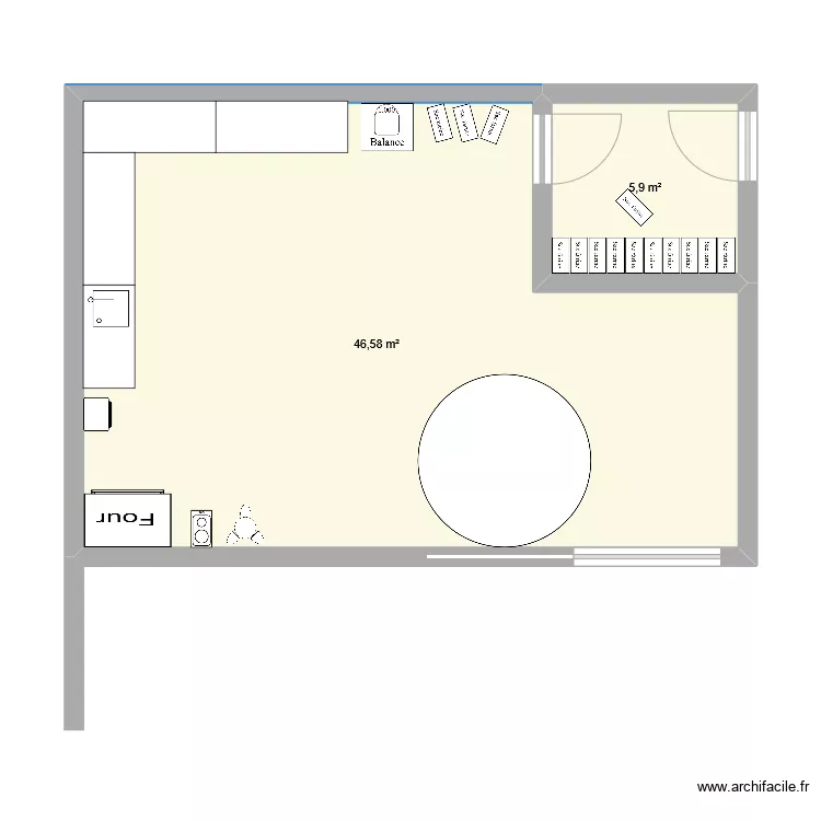 Fournil. Plan de Fournil. Plan de