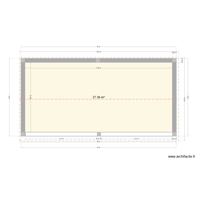 abri chevaux. Plan de 0 pièce et 0 m2