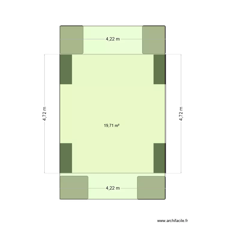 Plateau service 02. Plan de 1 et 20 m² Plateau service 02. Plan de 1 et 20 m²