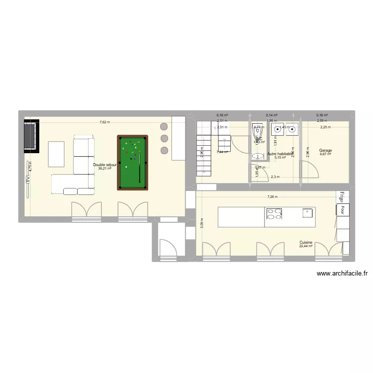 Villa Jehanne v2. Plan de 16  et 139 m²