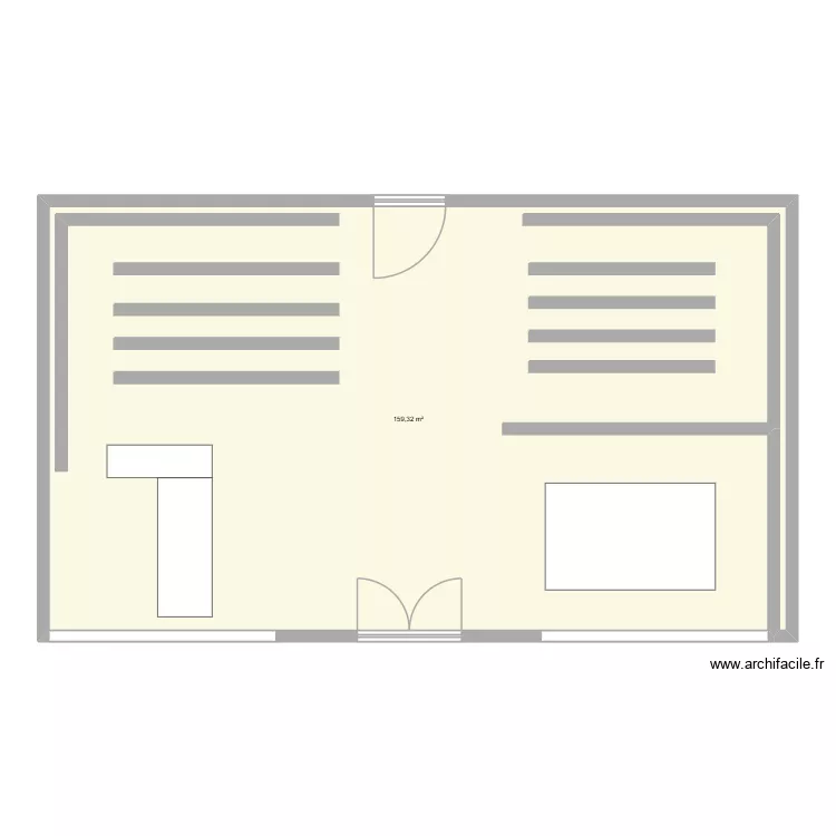 EPICERIE 2. Plan de 1 Pièce et 159 m² EPICERIE 2. Plan de 1 Pièce et 159 m²