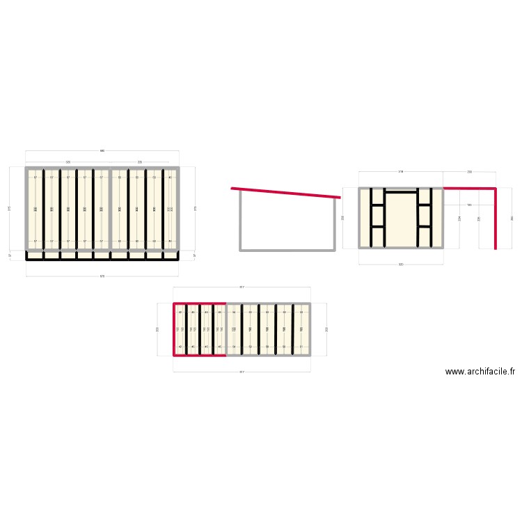 abri de jardin 2. Plan de 33 pièces et 32 m2