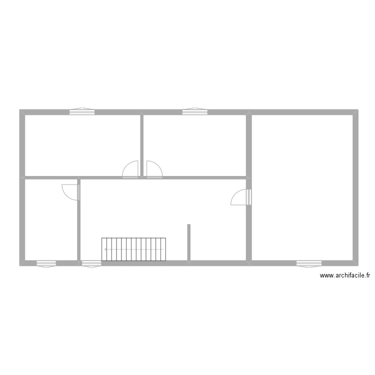 LAURE r+1. Plan de 5 pièces et 121 m2