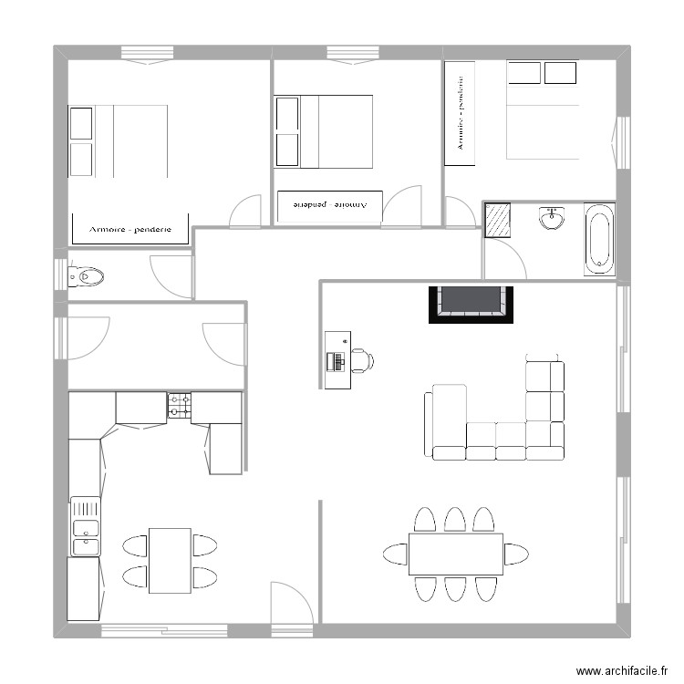 BILLET. Plan de 0 pièce et 0 m2