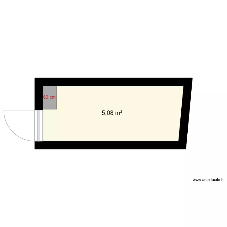 Playtime Pallier. Plan de 1  et 5 m²