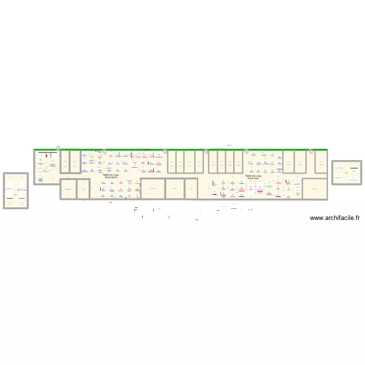 R&eacute;ception VIP +2_ 22/03. Plan de 22  et 1004 m²