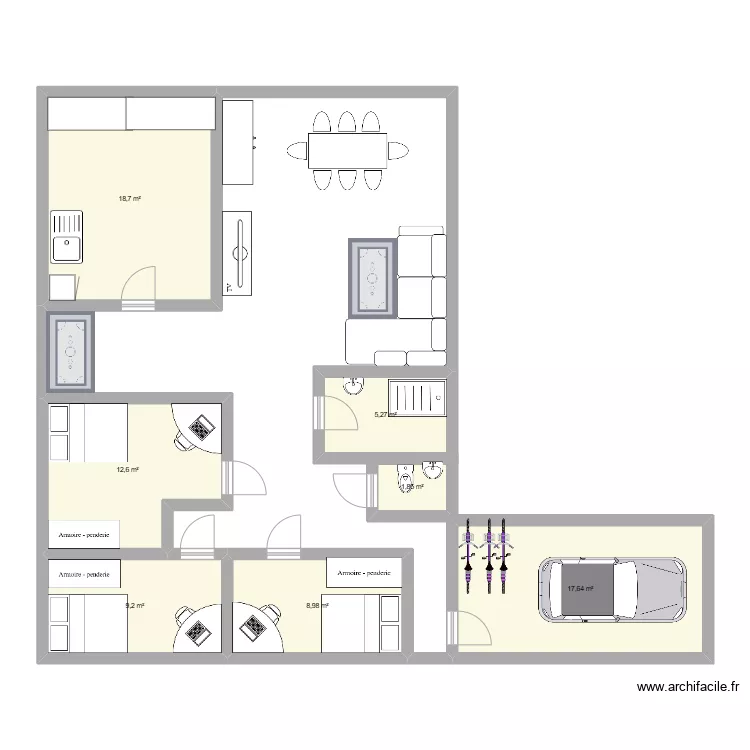 Maison 1. Plan de Maison 1. Plan de