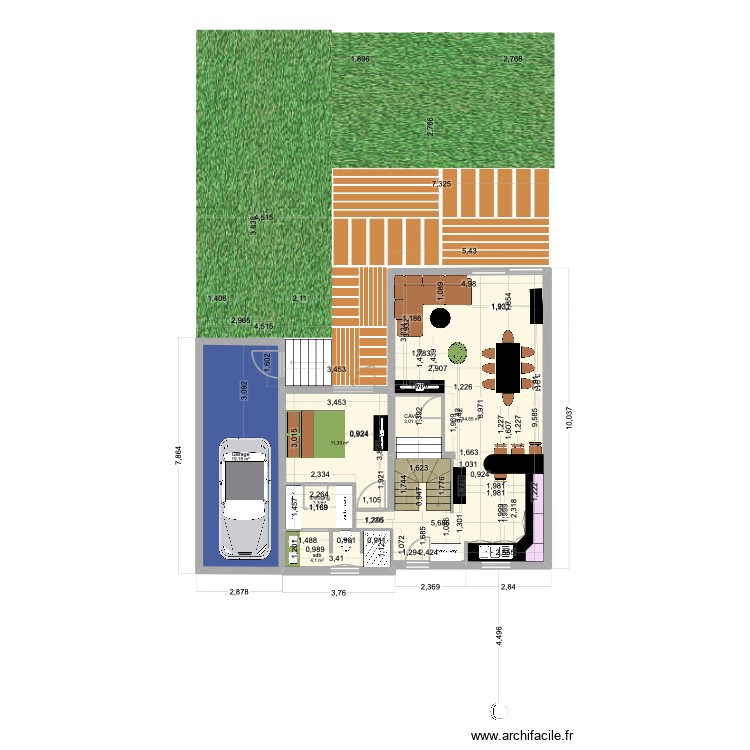 MAISON  LEXTENSION SOTTEVILLE. Plan de 0 pièce et 0 m2