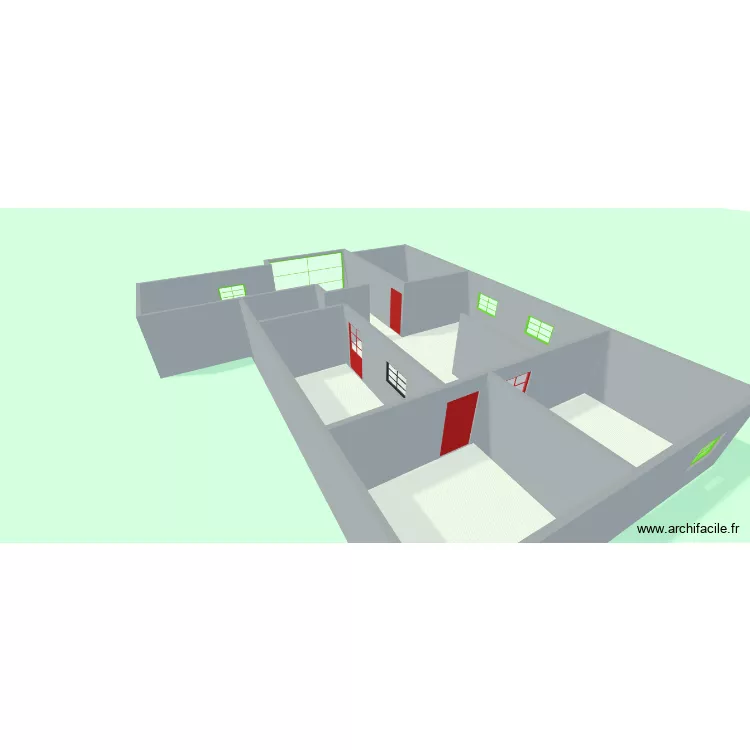 DAR. Plan de 5  et 160 m²