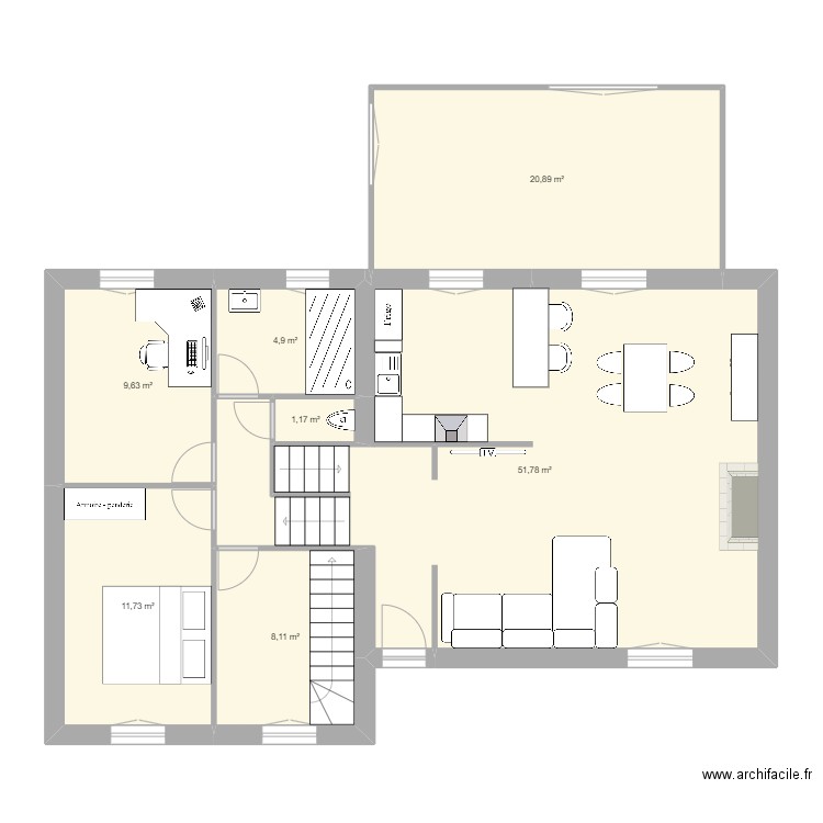 Maison bouy. Plan de 0 pièce et 0 m2