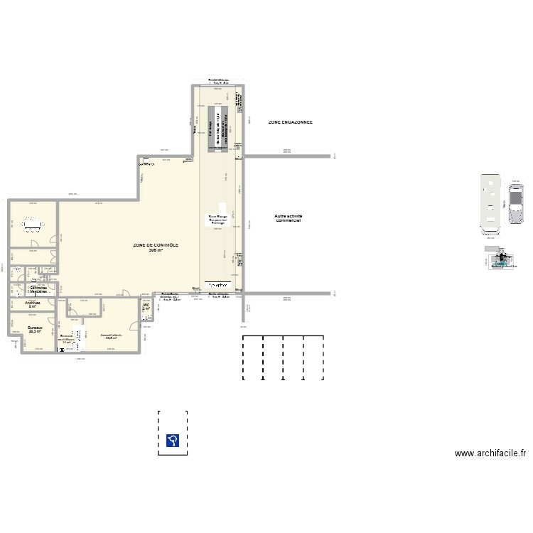 CCT mixte VL /CL CTAL HERMIVAL LES VAUX 14CTHE. Plan de 13 pièces et 475 m2