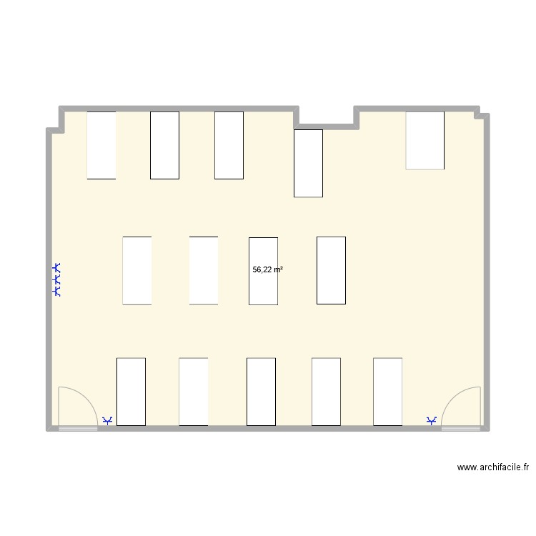 Salle orga de chantier avant tvx. Plan de 0 pièce et 0 m2