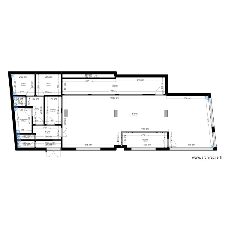 Montreuil 45 Sergent Bobillot _Plan Projet_Bienvenu j . Plan de 14 pièces et 139 m2