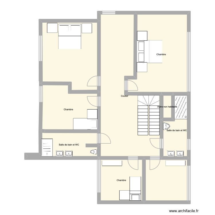 Dernière étage. Plan de 0 pièce et 0 m2