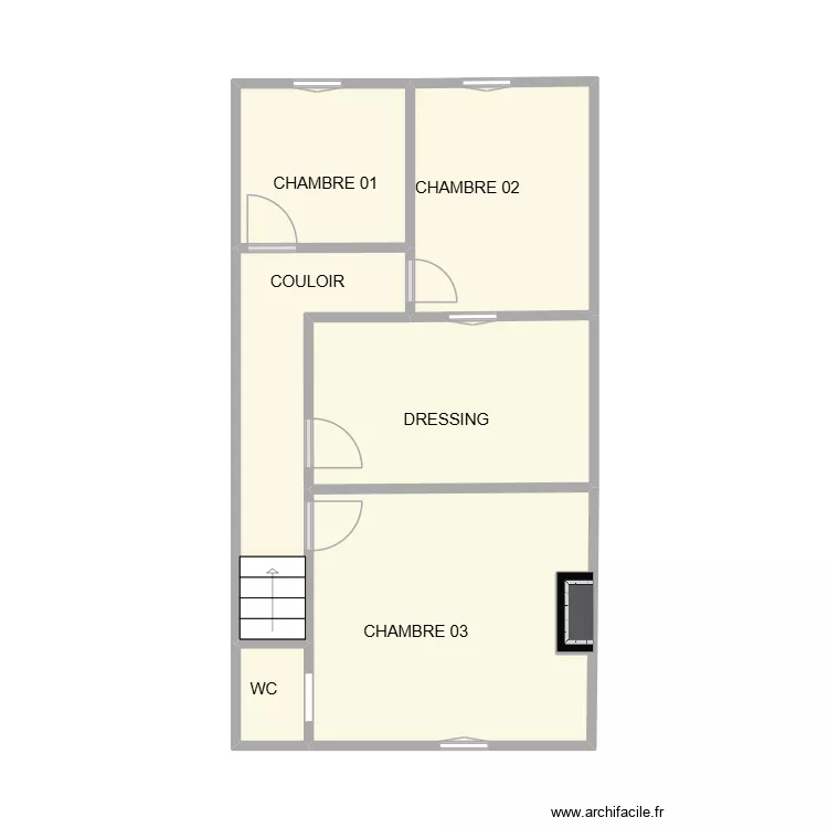 BELLEGARDE ETAGE. Plan de 6 Pièces et 32 m² BELLEGARDE ETAGE. Plan de 6 Pièces et 32 m²
