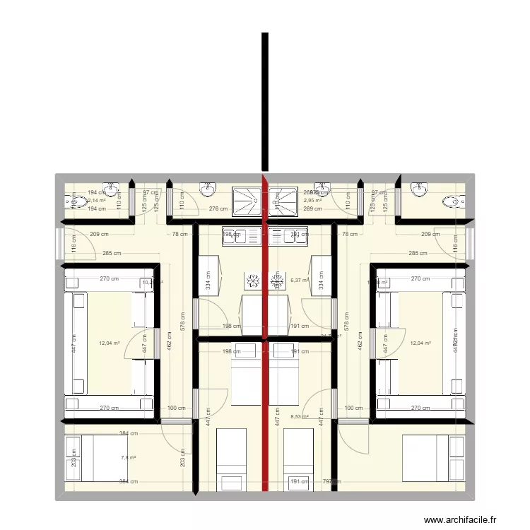 plan maison . Plan de 
