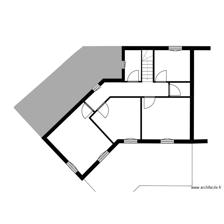 ERDMANN. Plan de 13 pièces et 140 m2
