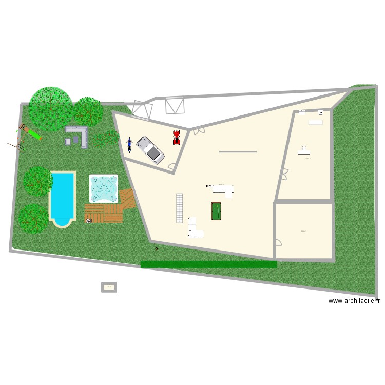 casa1. Plan de 11 pièces et 932 m2