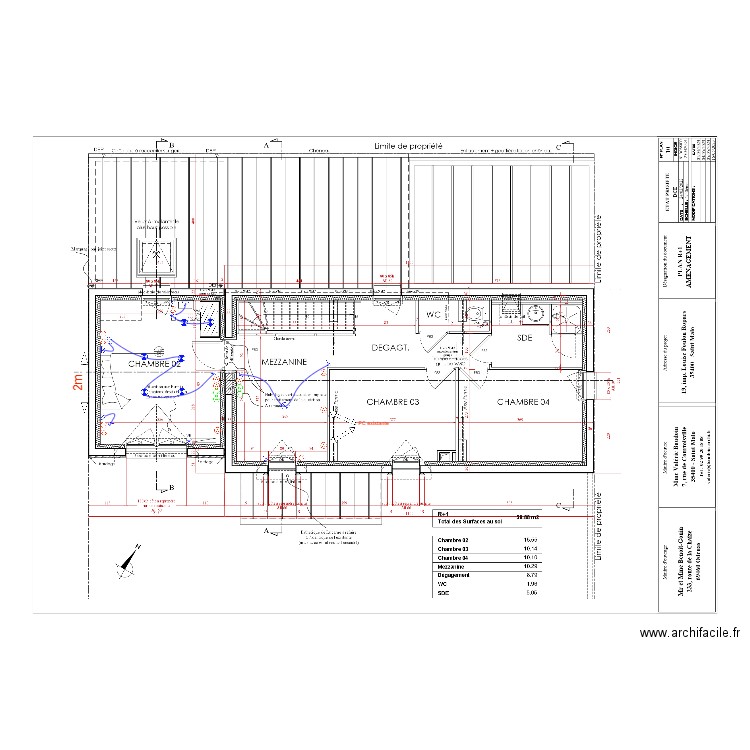 BENOIT GONIN R+1. Plan de 0 pièce et 0 m2