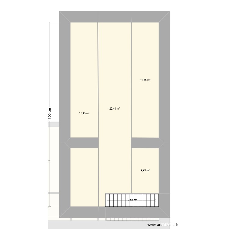 boudjahlat. Plan de 15 pièces et 204 m2