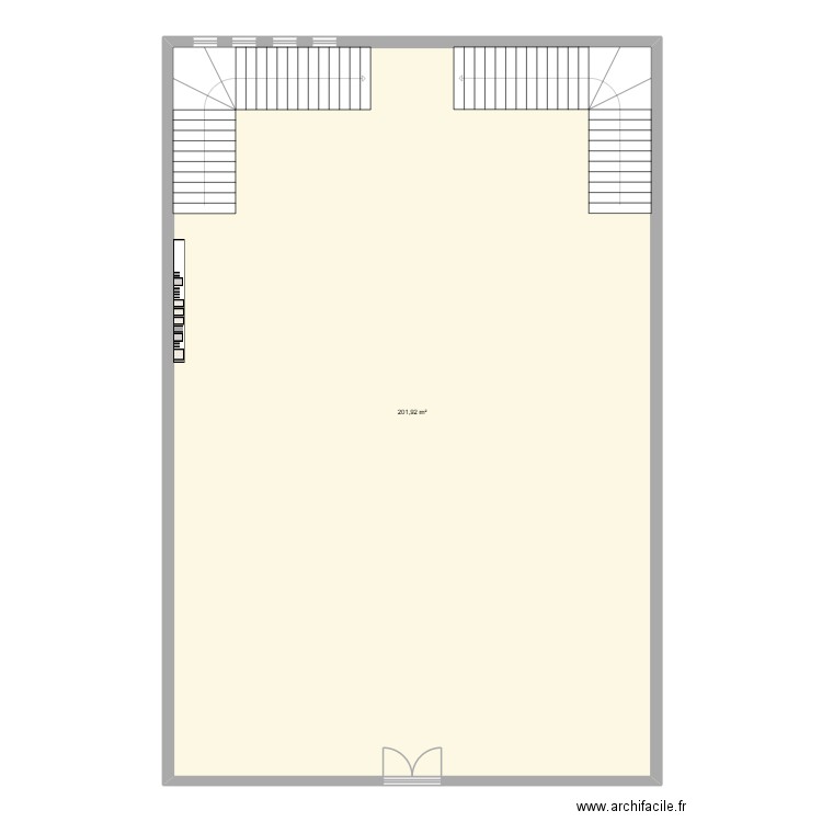 Bibliothèque W.U.. Plan de 1 pièce et 202 m2