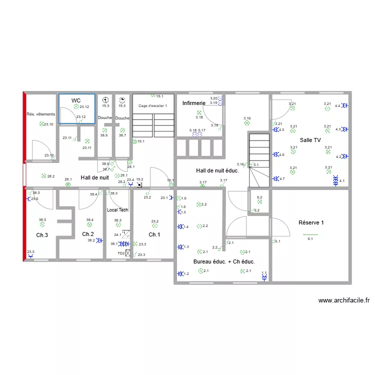 Hamoir Etage1.2. Plan de Hamoir Etage1.2. Plan de