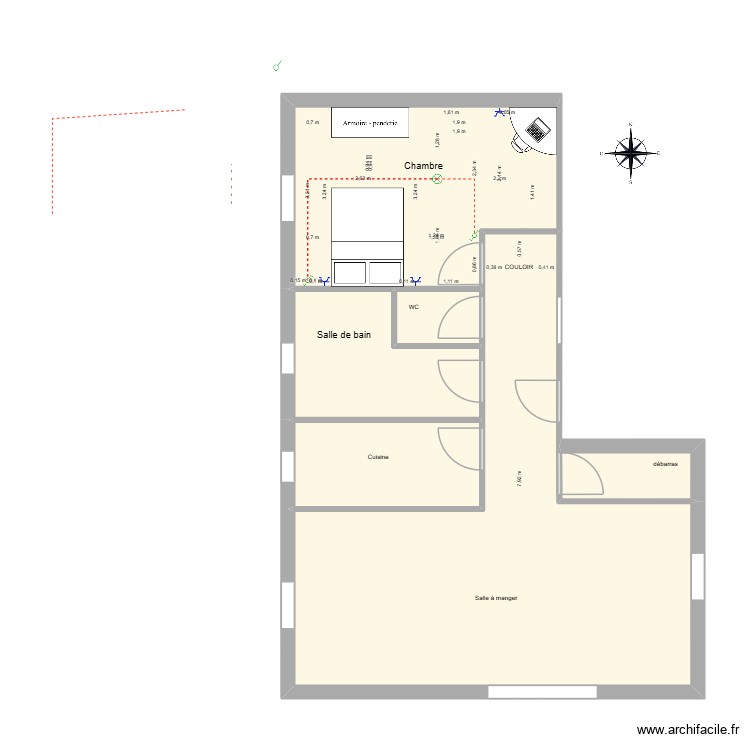 appartement f2 noah. Plan de 0 pièce et 0 m2