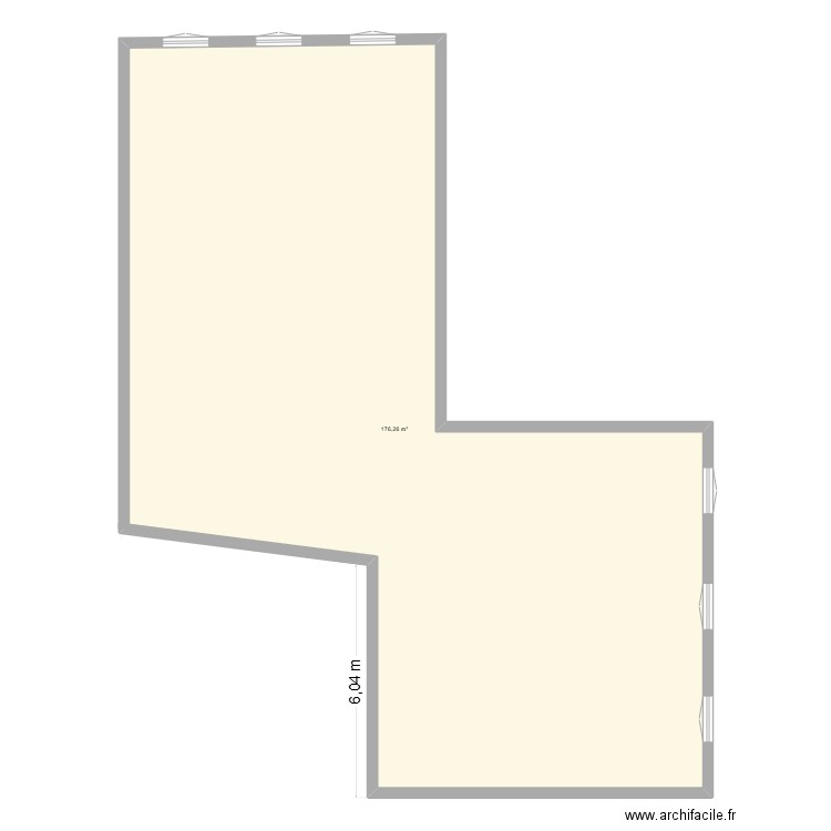 n1.2025. Plan de 1 pièce et 176 m2