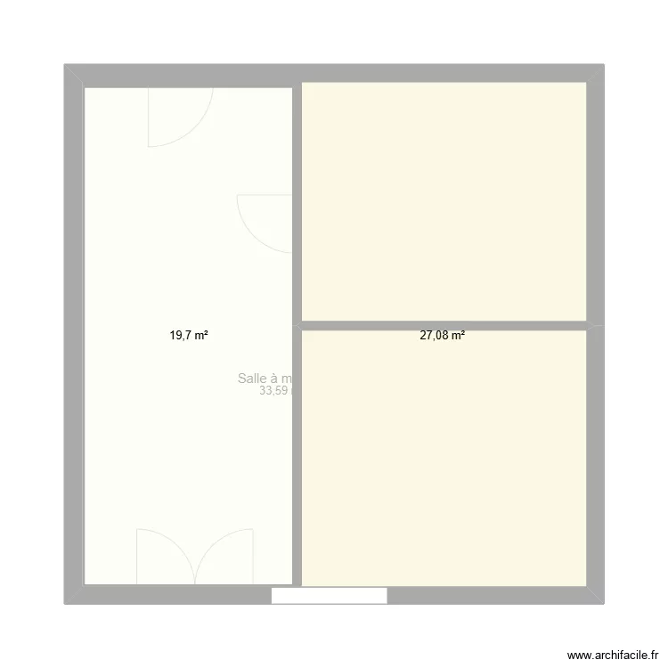 Vend&eacute;e. Plan de 