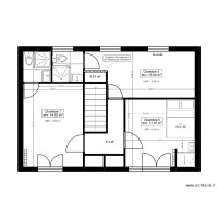 P1.3 PLAN ETAGE 1 SANITAIRES - PROJET GOMMENDY