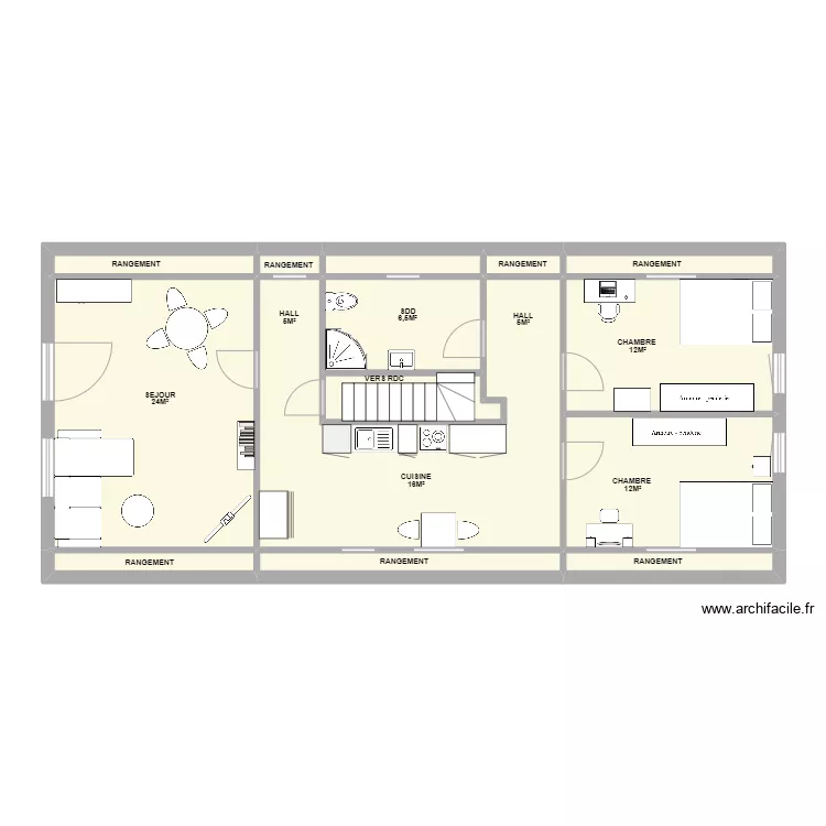 ETAGE ELISABETH. Plan de 