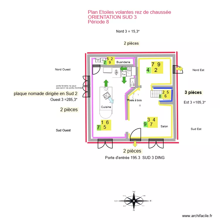 ETOILES VOLANTES + ANNUELLES. Plan de 