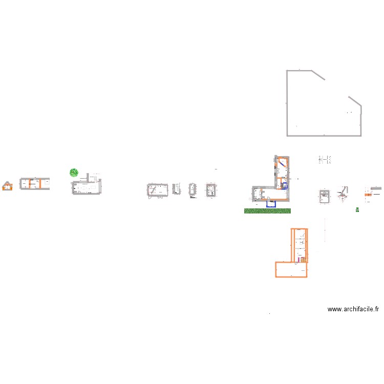 VILLAC N3. Plan de 7 pièces et 67 m2