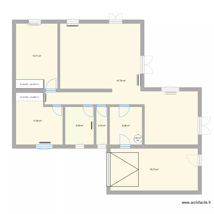 Loume Ste Eulalie 33560. Plan de 