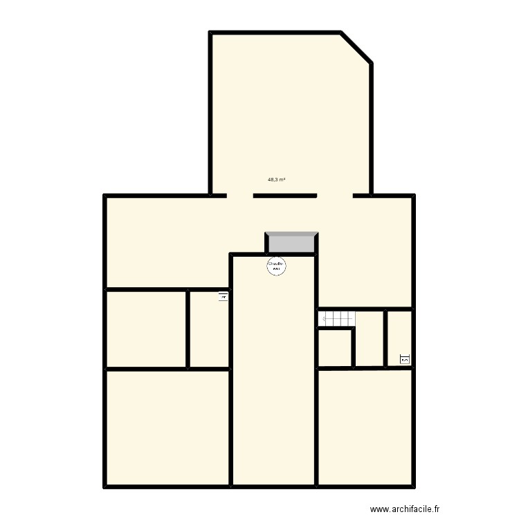 cse. Plan de 10 pièces et 104 m2