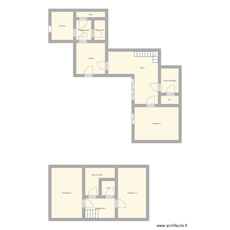 RPAL_23EBW6925_SALARIS. Plan de 14 pièces et 99 m2