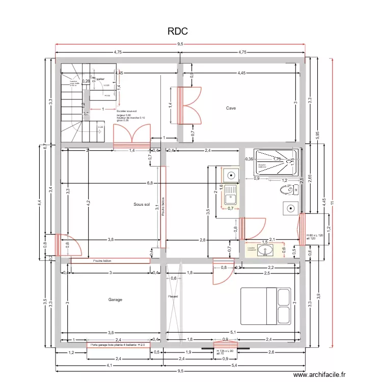 3 &eacute;tages 2D13.09.26     2. Plan de 12 Pièces et 228 m²
