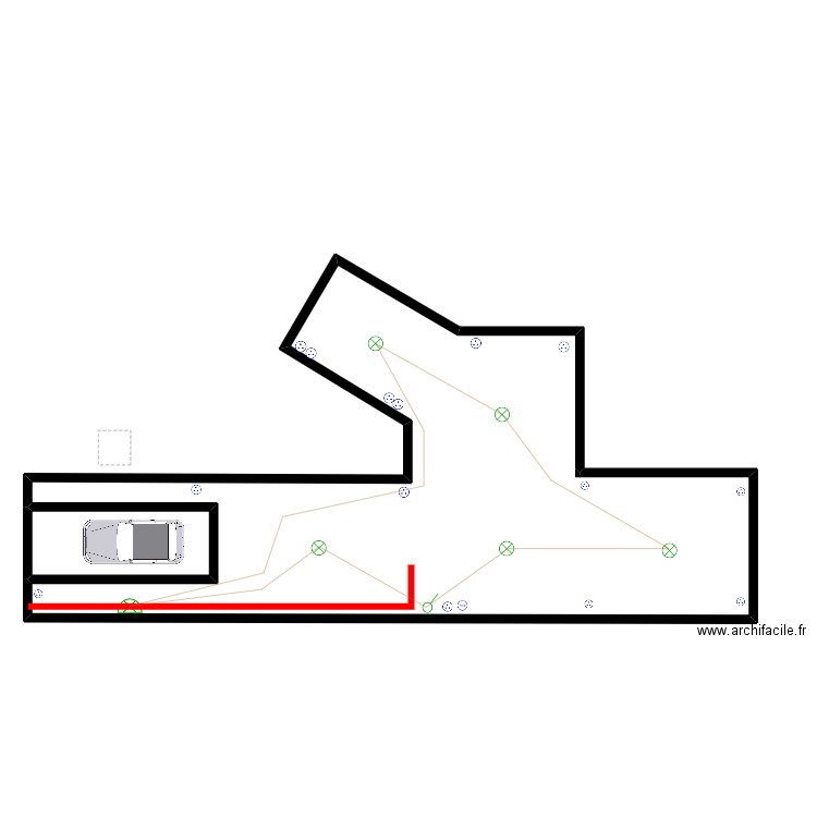 SOUS SOL. Plan de 2 pièces et 172 m2