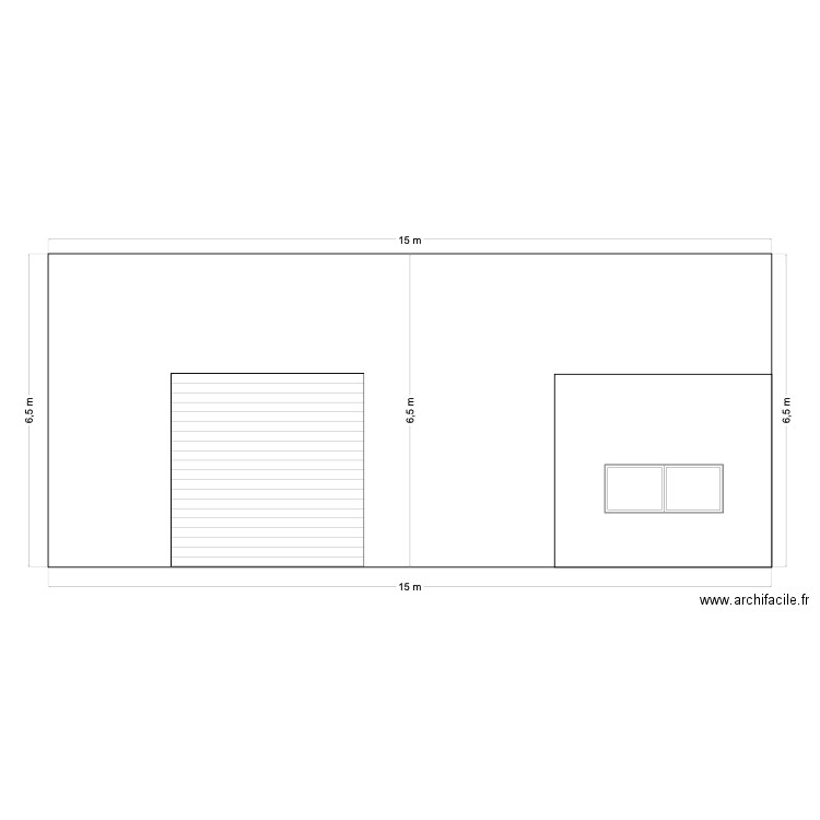 FACADE HANGAR. Plan de 0 pièce et 0 m2
