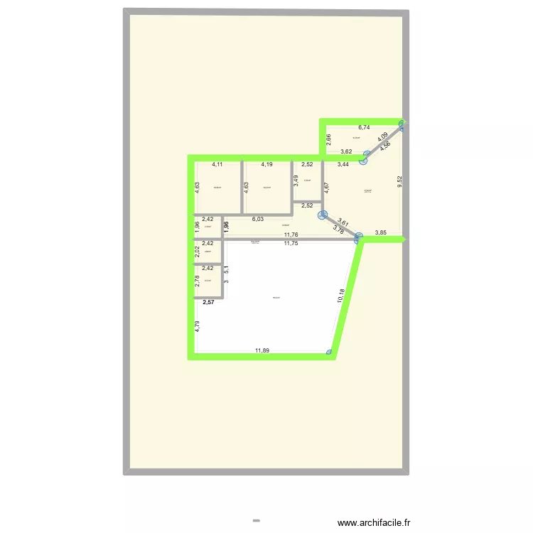 villa Jean- Claude Lausanne. Plan de 11 pièces et 896 m²