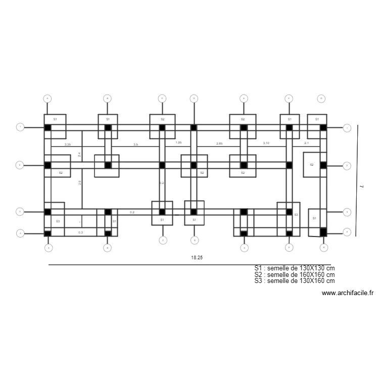 fondation cardo. Plan de 