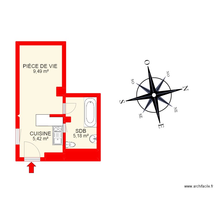 BI 1961 - . Plan de 0 pièce et 0 m2