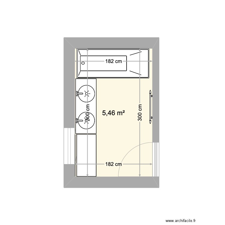 SDB. Plan de 0 pièce et 0 m2