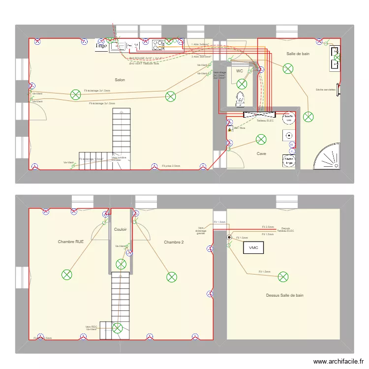 G&icirc;te Breurey RDC. Plan de 