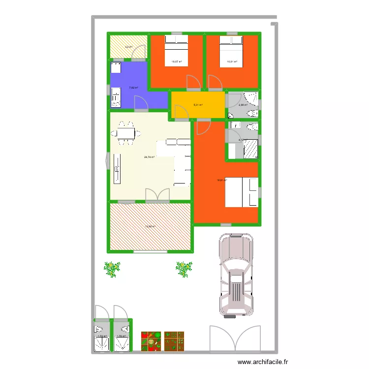 TEMPAZ. Plan de 12 et 104 m² TEMPAZ. Plan de 12 et 104 m²