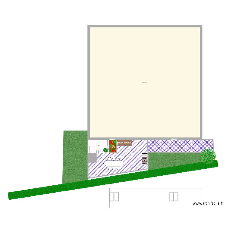terr. Plan de 6 pièces et 467 m2