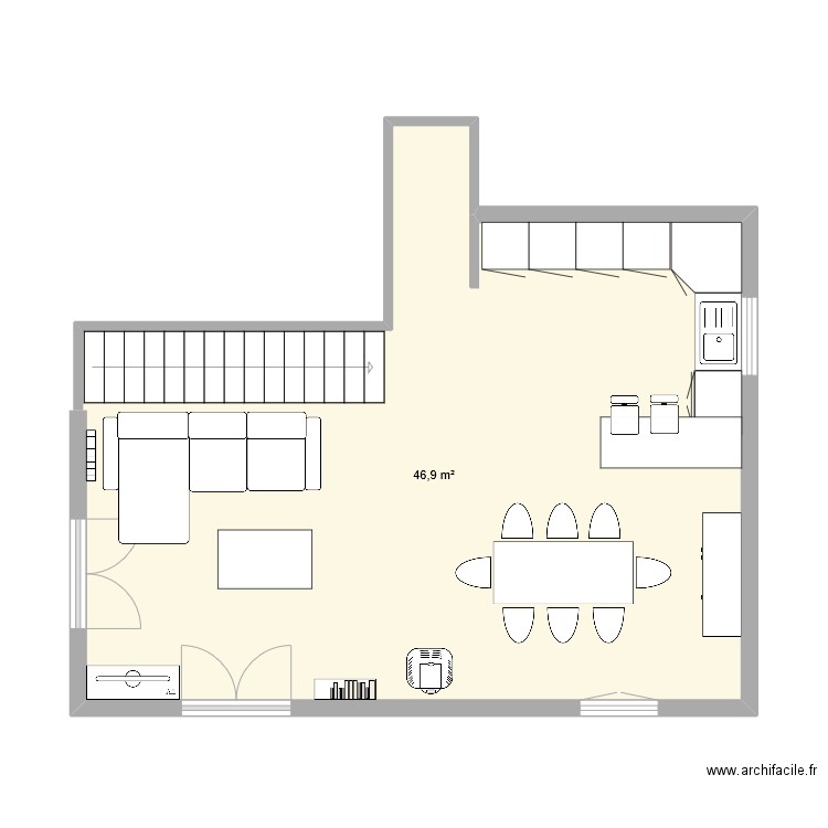 Melisey salon version 2. Plan de 0 pièce et 0 m2
