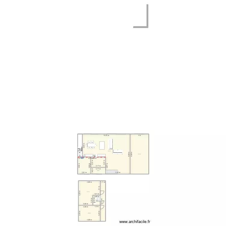 AVEC ETAGE + CATHEDRALE. Plan de 8  et 176 m²